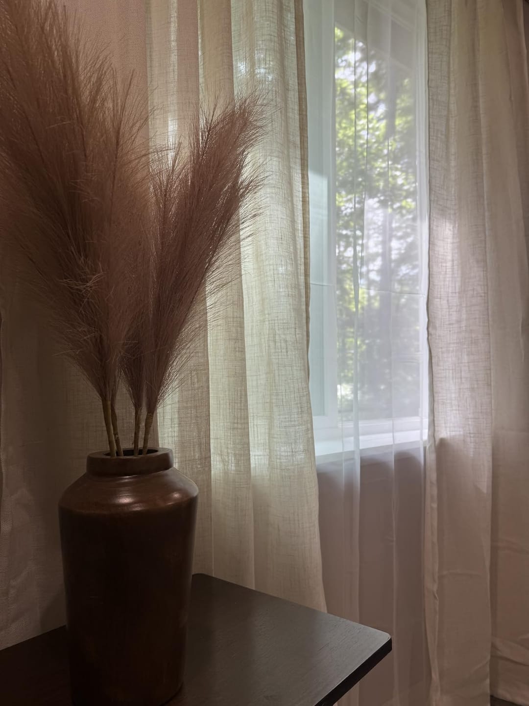Customer photo review of Pinch Pleat Linen Blend Curtains