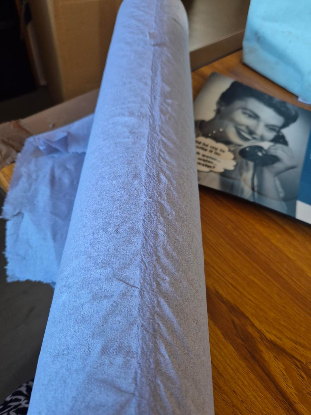 Customer photo review of Essentials Blue Couch Roll 20" - 2ply - 40m x 500mm - Case of 12