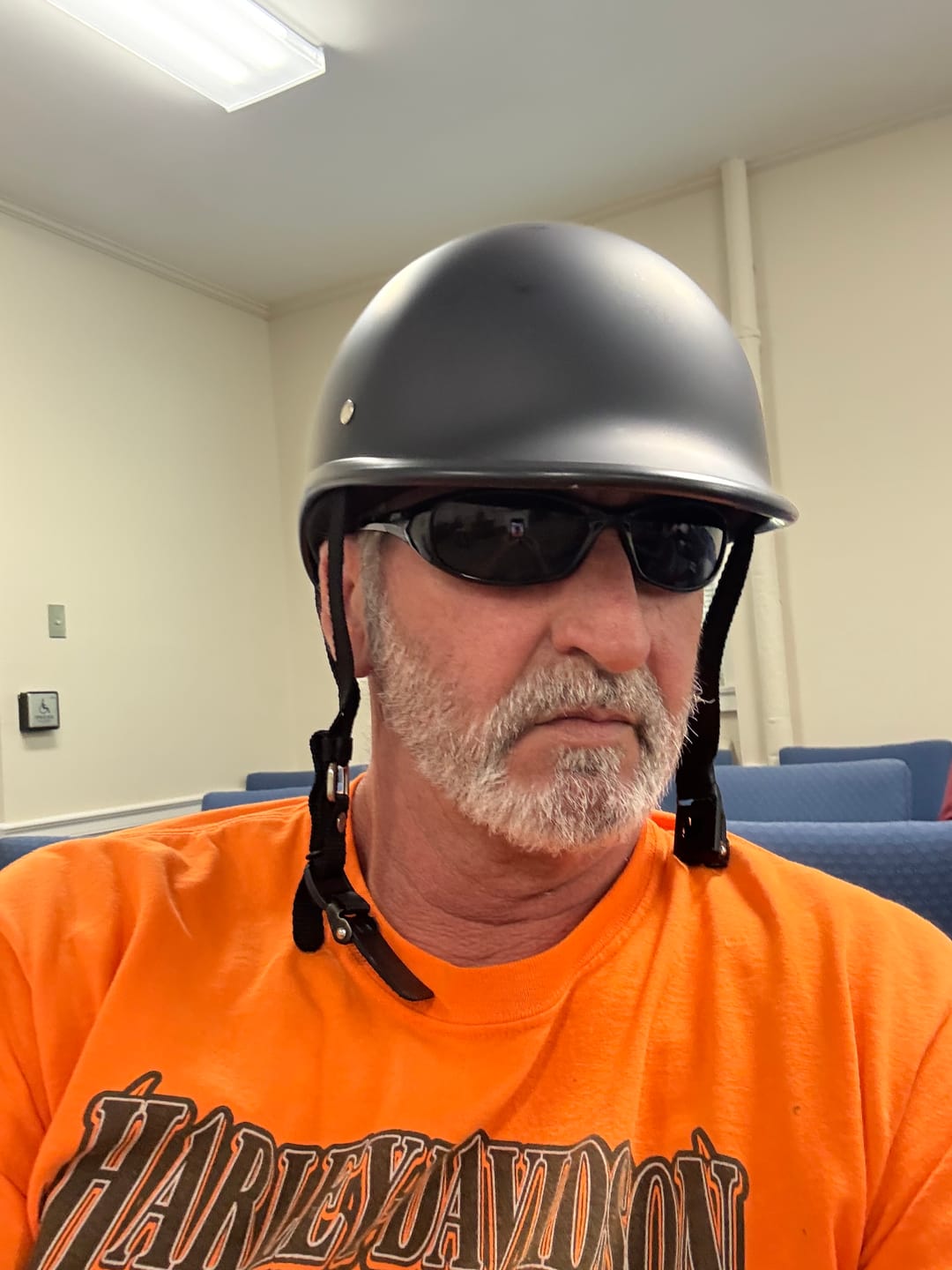 Customer photo review of Low Profile Reversible DOT Polo Helmet / Matte Black