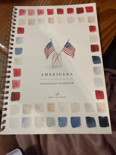 Customer photo review of Emily Lex Watercolor Workbook