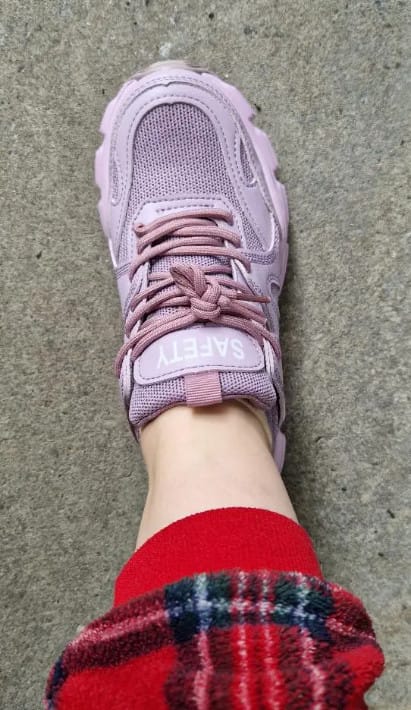 Customer photo review of Baskets de Sécurité Respirantes à Plateforme