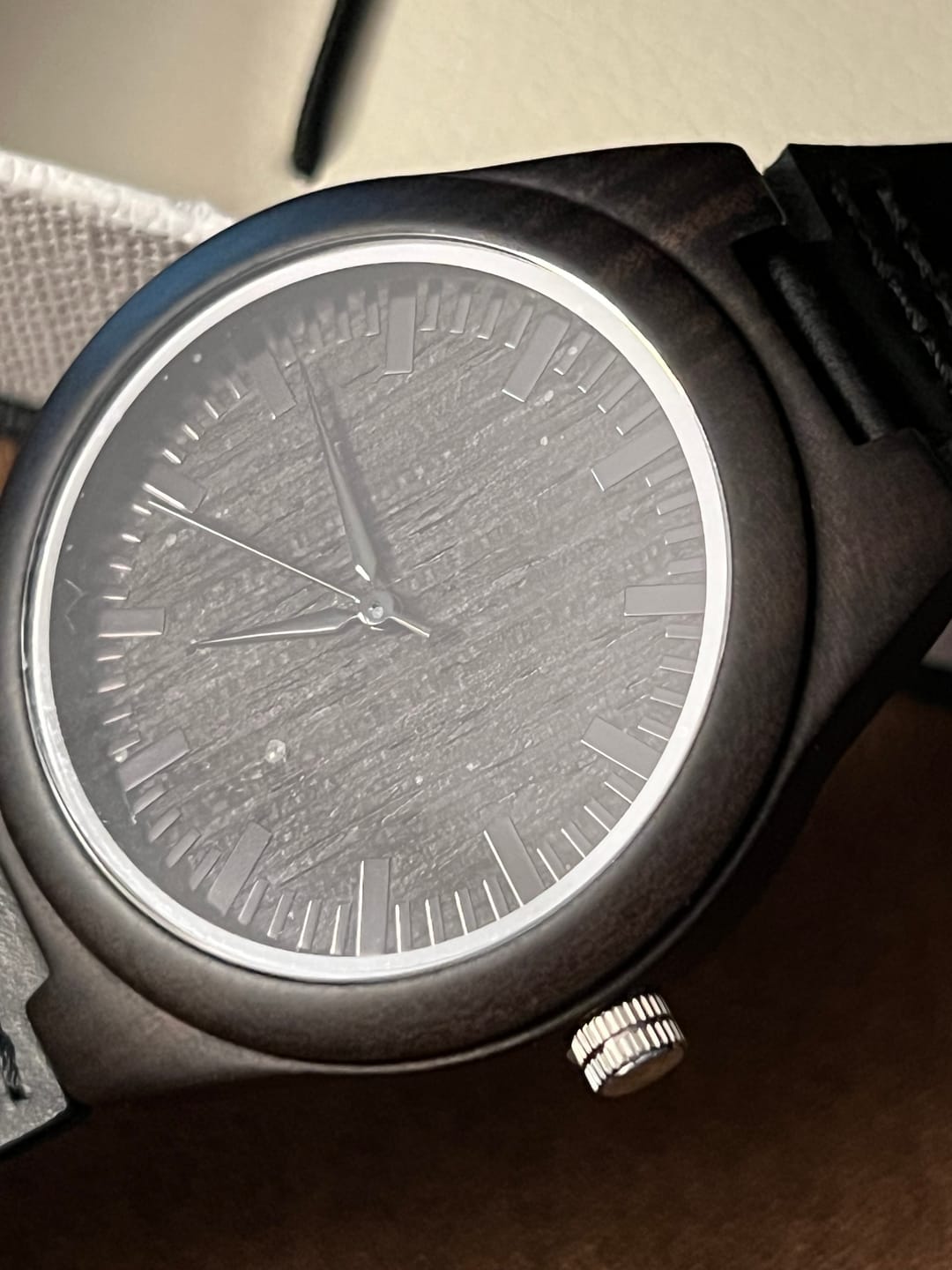 Customer photo review of To My Son - I Will Always Love You - Engraved Wood Watch - SS493