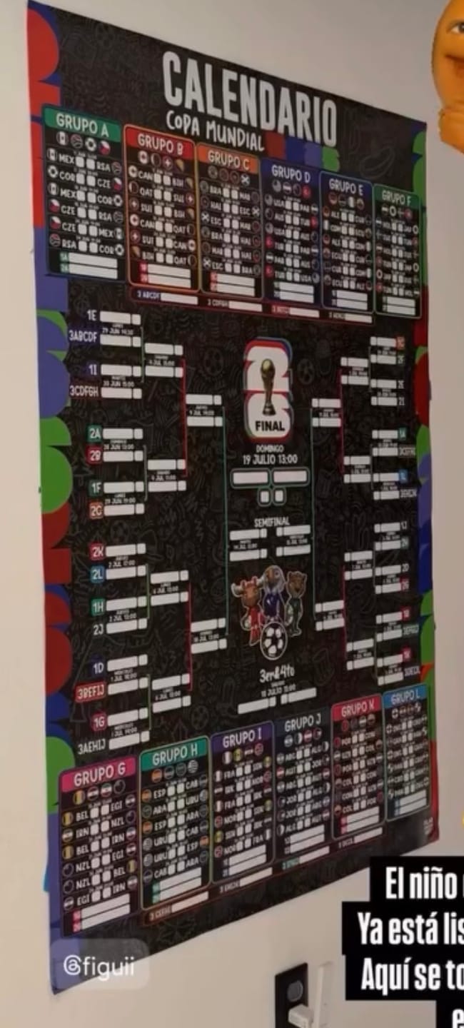 Customer photo review of Calendario Mundial 2026
