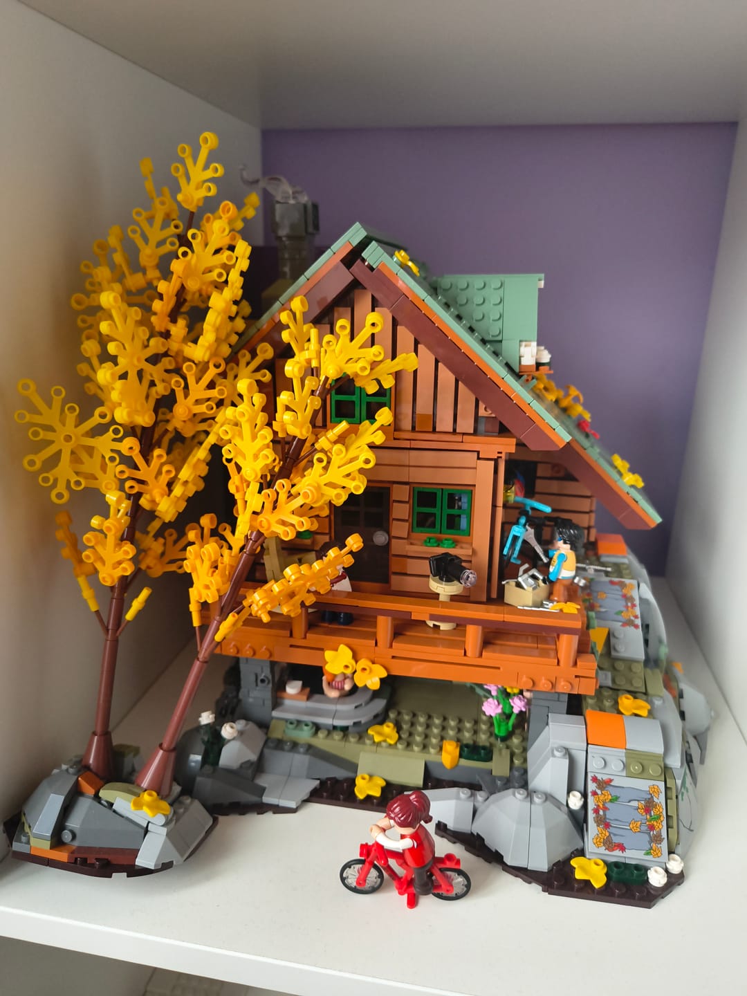 Customer photo review of Mountain Cabin by Lumibricks