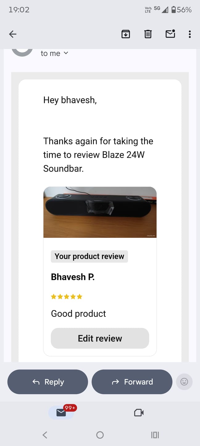 Customer photo review of Blaze 24W Soundbar