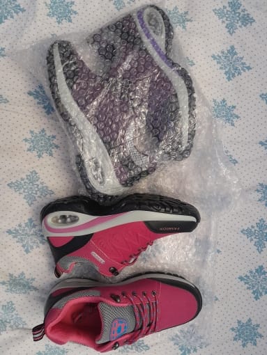 Customer photo review of Baskets Confortables à Plateforme Femme