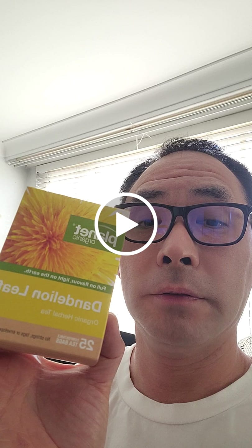 Customer video review of Dandelion Leaf Tea 25 Tea Bags - Certified Organic