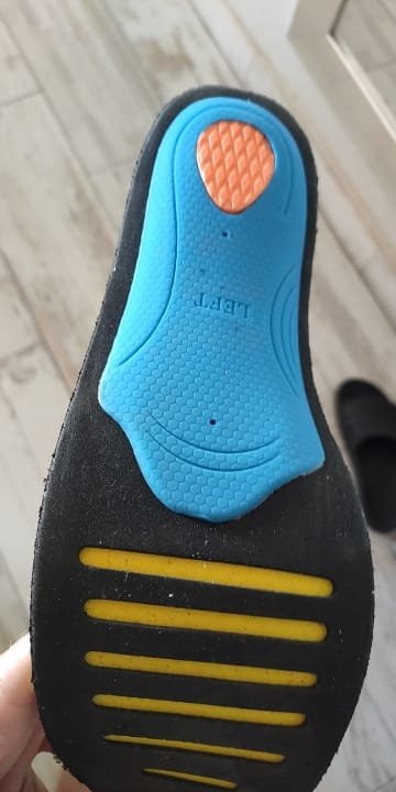 Customer photo review of Semelles orthopédiques de soutien de la voûte plantaire