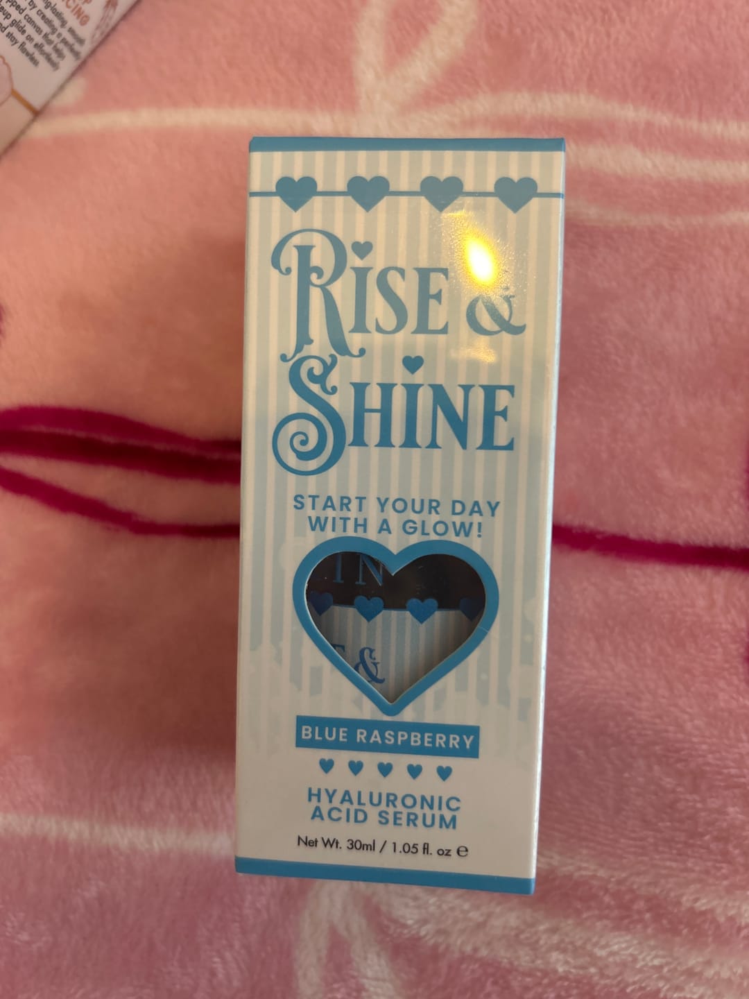 Customer photo review of Rise & Shine Hyaluronic Acid Serum