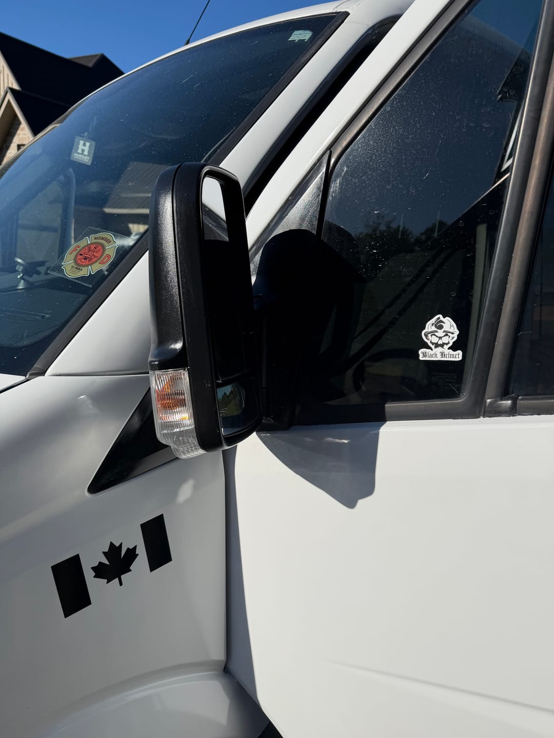 Customer photo review of Skull Logo Vinyl Decal
