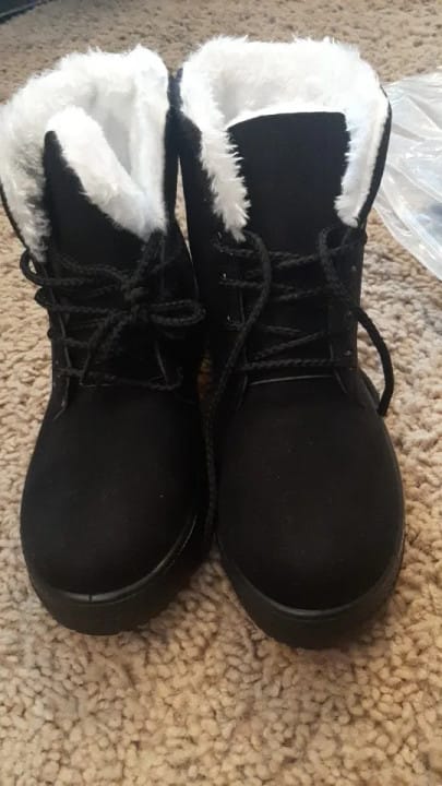 Customer photo review of Bottines Chaudes et Imperméables
