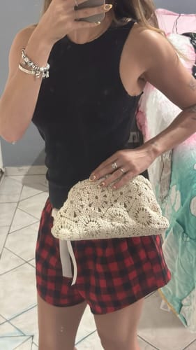 Customer photo review of Sophia Floral Boho Clutch