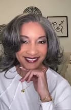 Customer photo review of Luvwin Salt & Pepper Gray Beginner Friendly Glueless Layered Cut Wave Wig 100% Human Hair