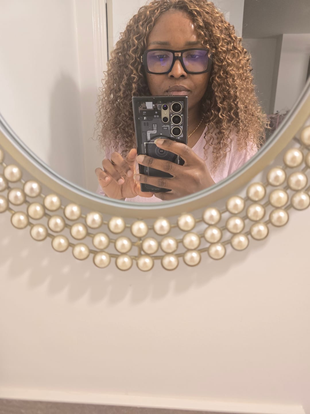 Customer photo review of #4/27/30 Mix Color Blend Deep Wave Human Crochet Hair
