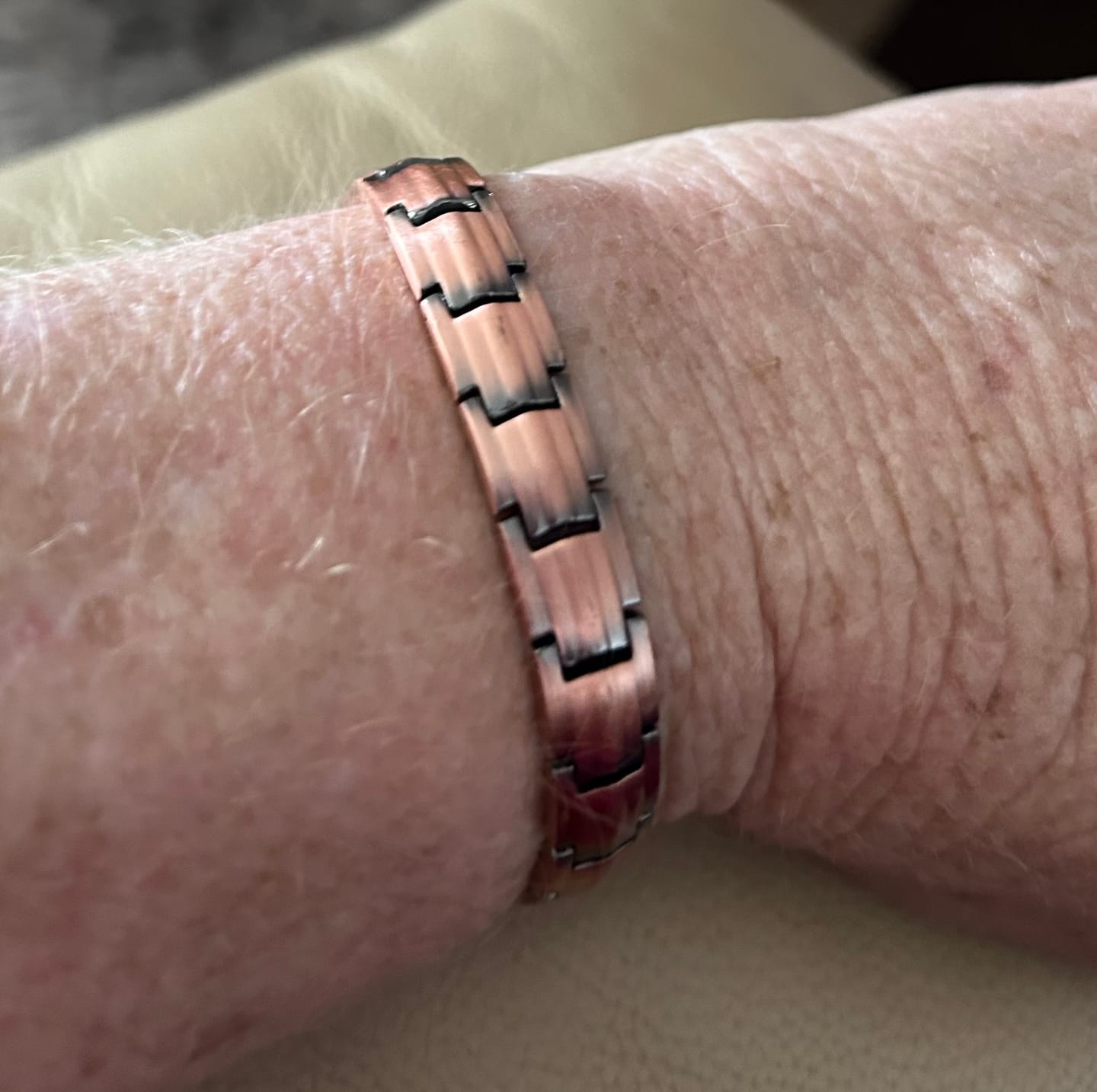 Customer photo review of Ladies Copper Magnetic Bracelet NEW 2026 Model Double Strength
