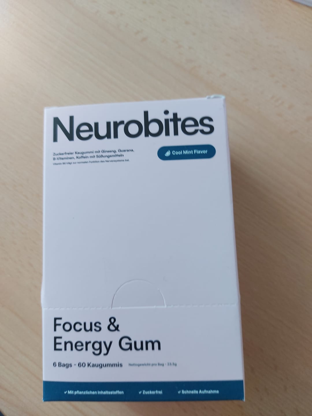 Customer photo review of Neurobites® Focus & Energy Supplement (Performance-Starterpaket)