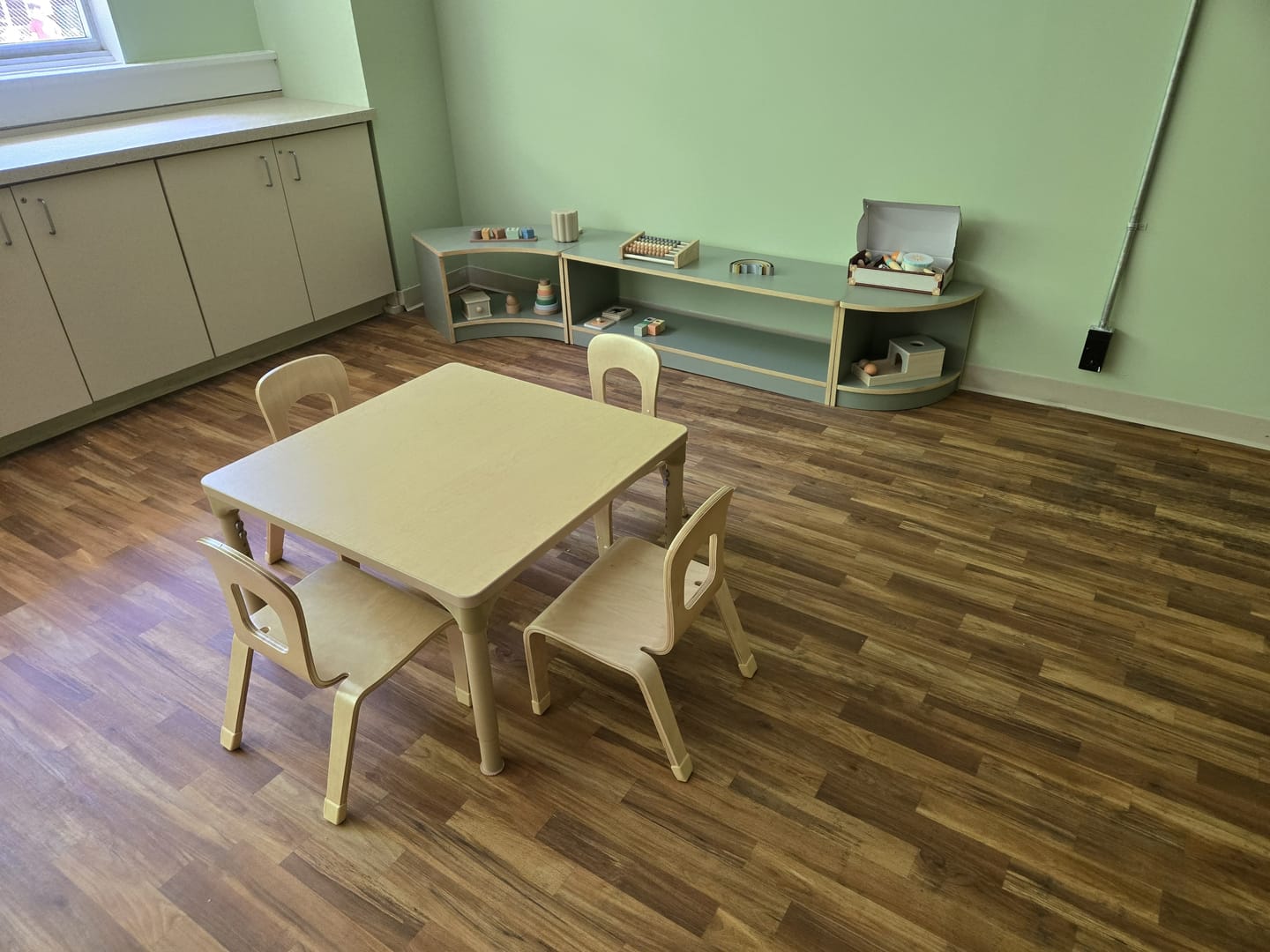 Customer photo review of Pear Classroom Chair (2-Pack) – 10" Seat Height