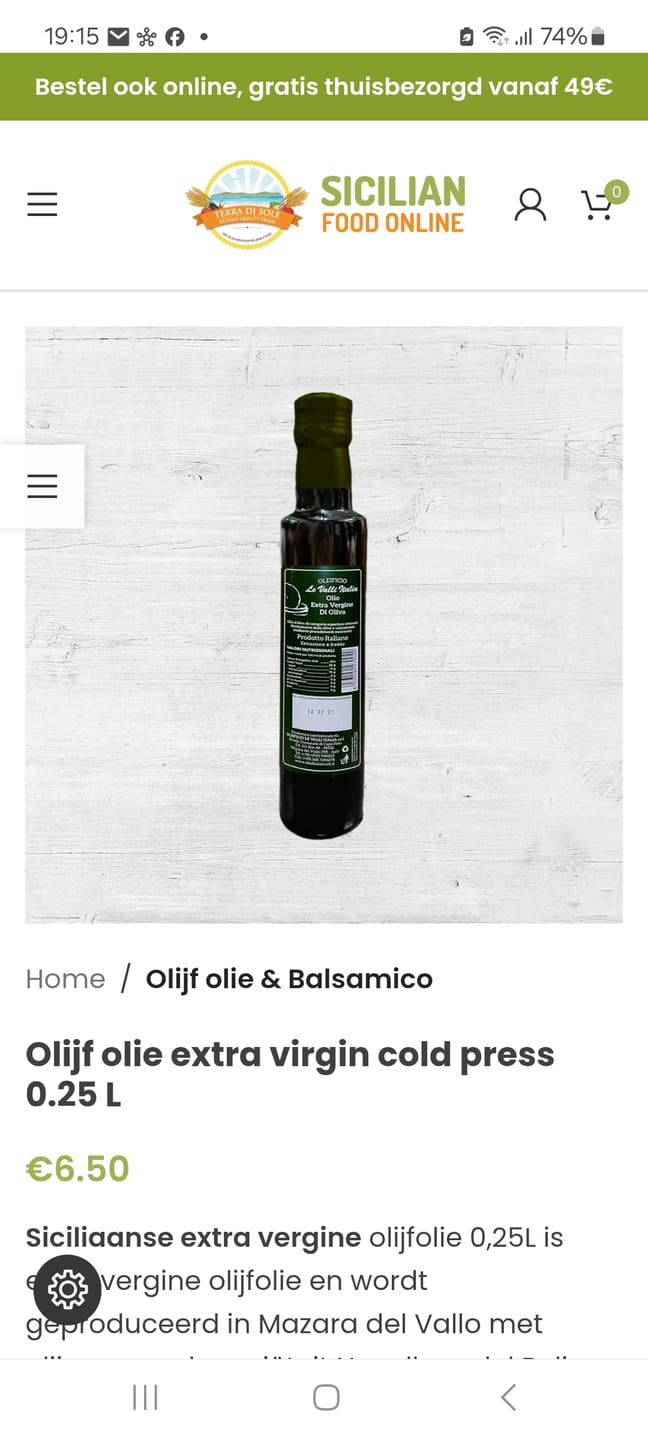 Customer photo review of Palestijnse Olijfolie extra vierge