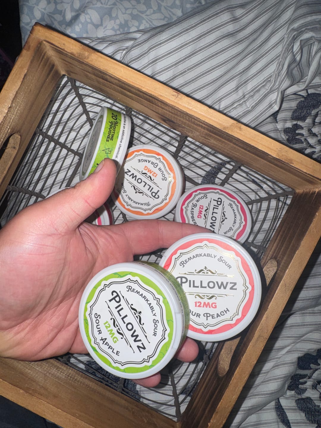 Customer photo review of Sour Pouches 5-Can Multi Flavor Pack
