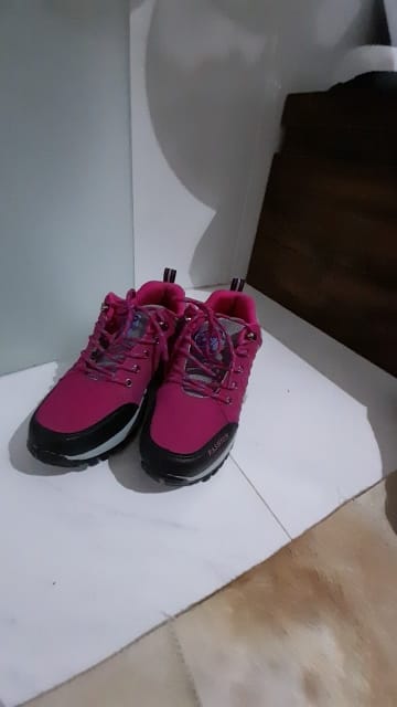 Customer photo review of Baskets Confortables à Plateforme Femme
