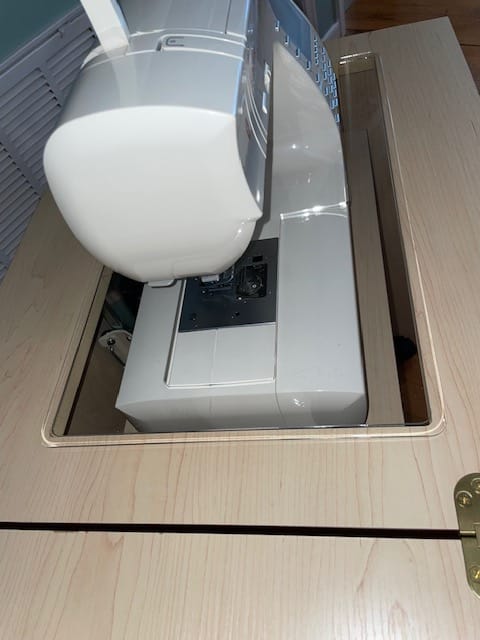 Customer photo review of Sew Steady Custom Acrylic Cabinet Insert