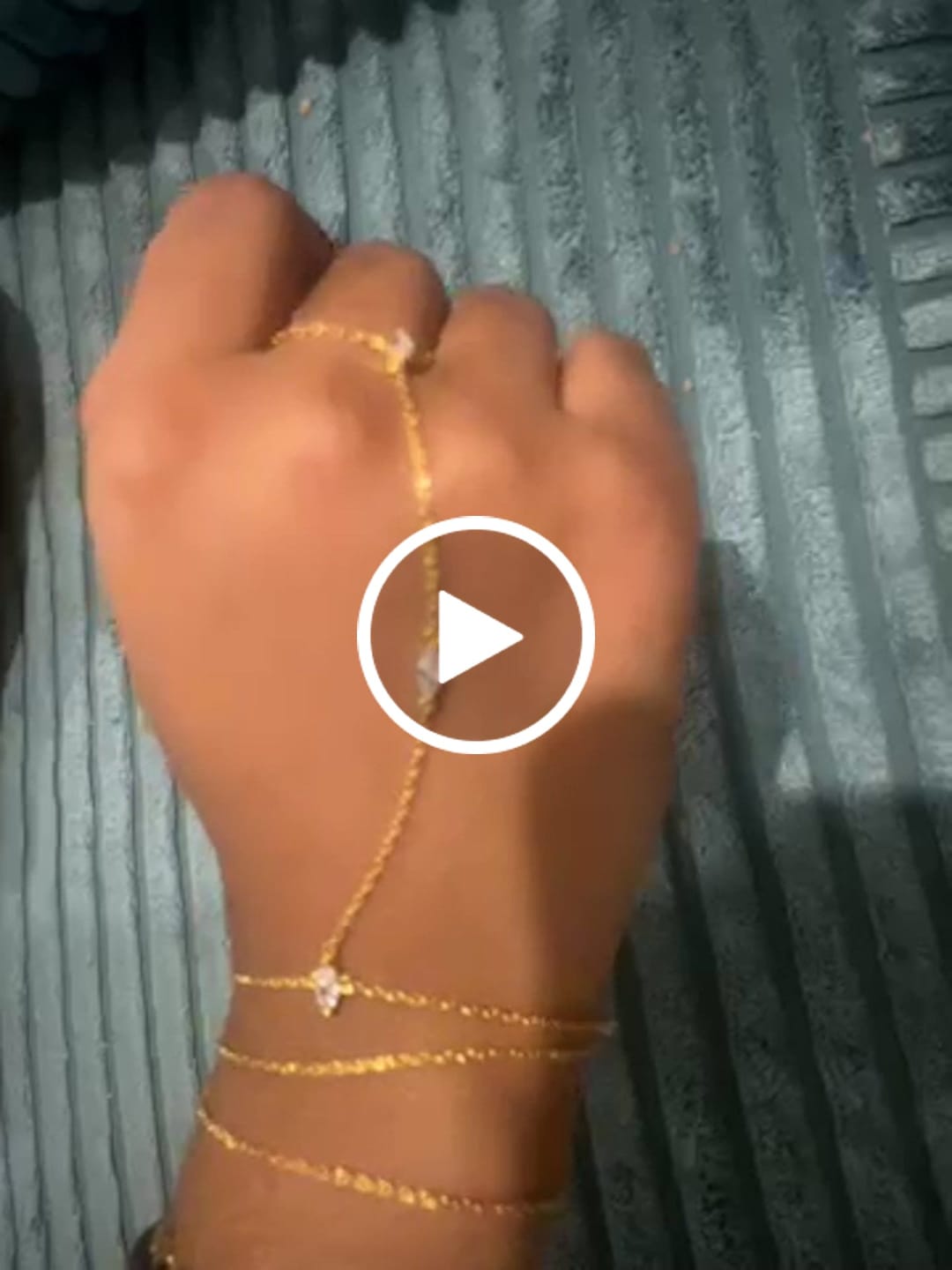 Customer video review of Amber Hand Chain