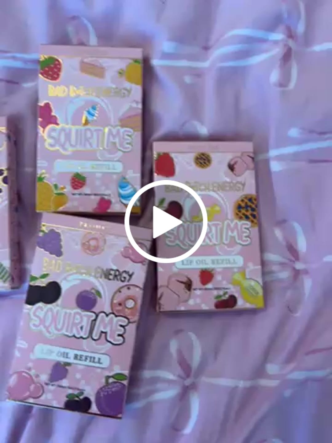 Klantvideorecensie van P.Louise Squirt Me Lip Oil Navulzakjesverpakkingen 5 ml