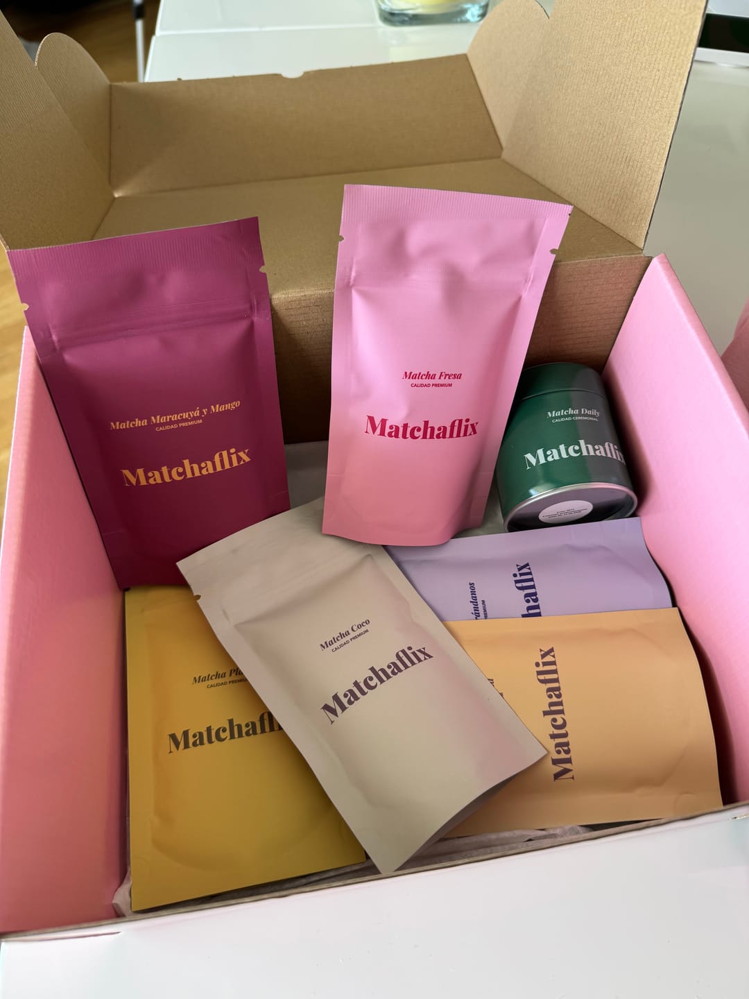 Customer photo review of Pack Té Matcha Sabores Premium 100% Degustación
