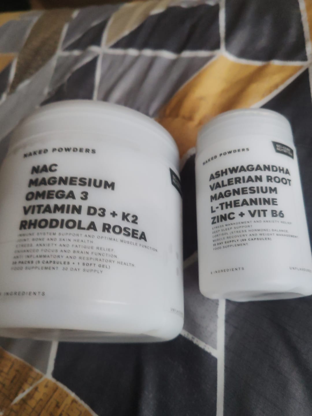 Customer photo review of Ashwagandha, Valerian Root, Magnesium, L-Theanine, Zinc, Vit B6 - 60 caps | 30 day supply