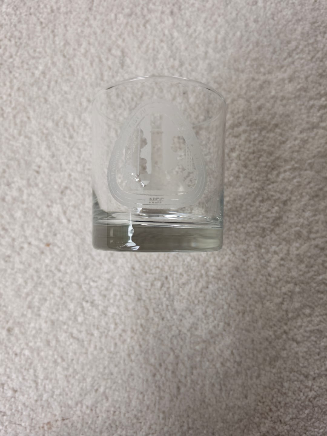 Customer photo review of Starship Flight 12 - Etched Whiskey Glass