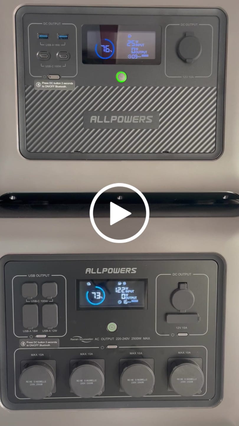 Customer video review of ALLPOWERS B1000 Expansion Battery | 1152Wh