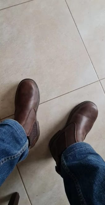 Customer photo review of Bottes de Sécurité Imperméables à Embout en Acier
