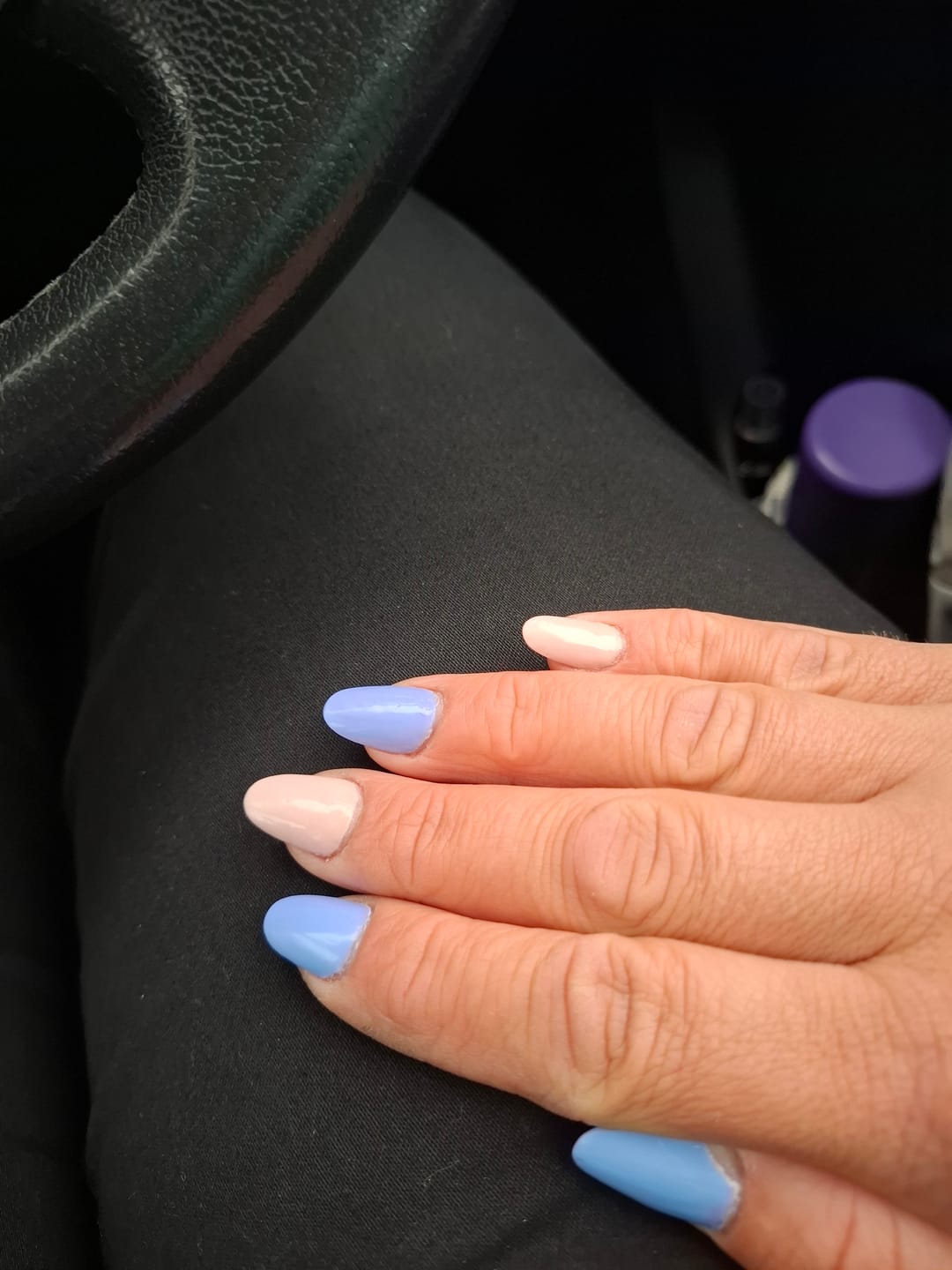 Customer photo review of Semilac 602 Dark Jeans UV Gel Polish