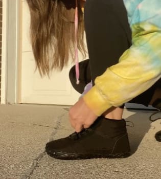 Customer photo review of Chaussures de Randonnée Chaudes Pieds Nus