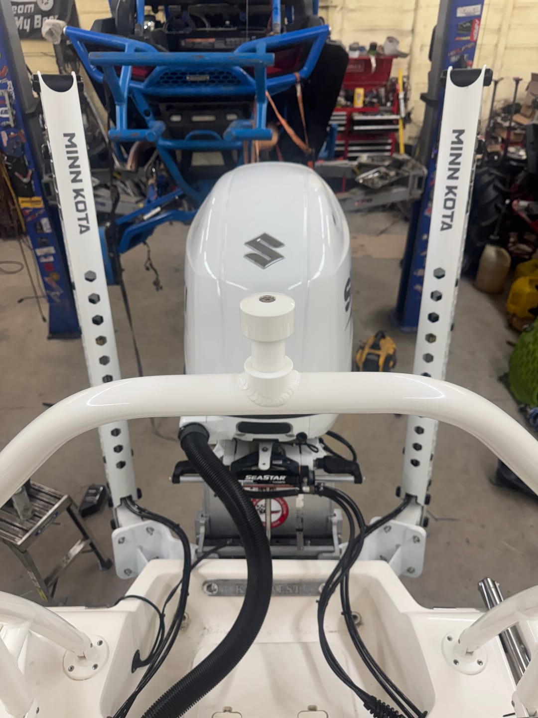 Customer photo review of Power-Pole Dual Braced Side-Mounted Adapter Plate Kit