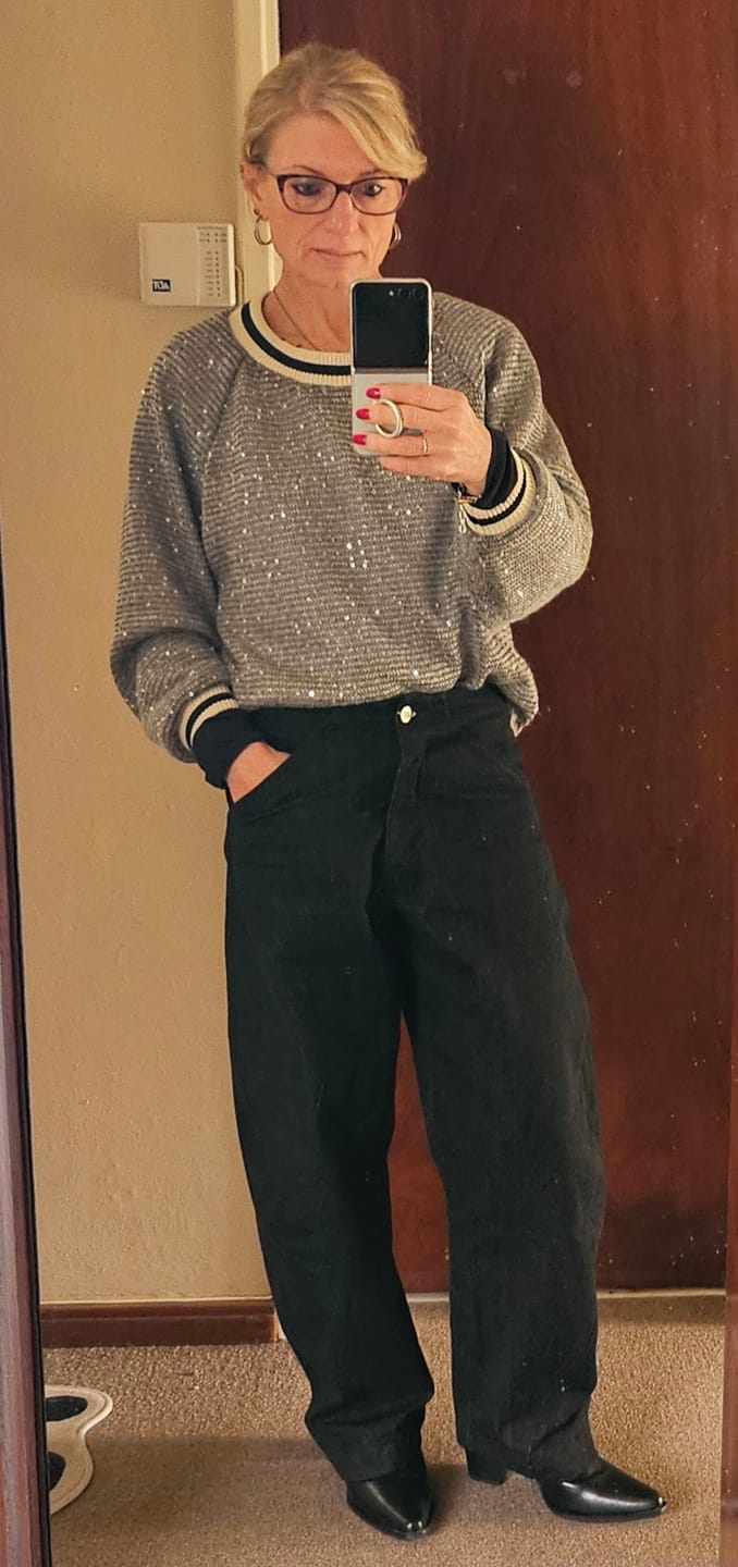 Customer photo review of Tokyo Trousers - Black Denim
