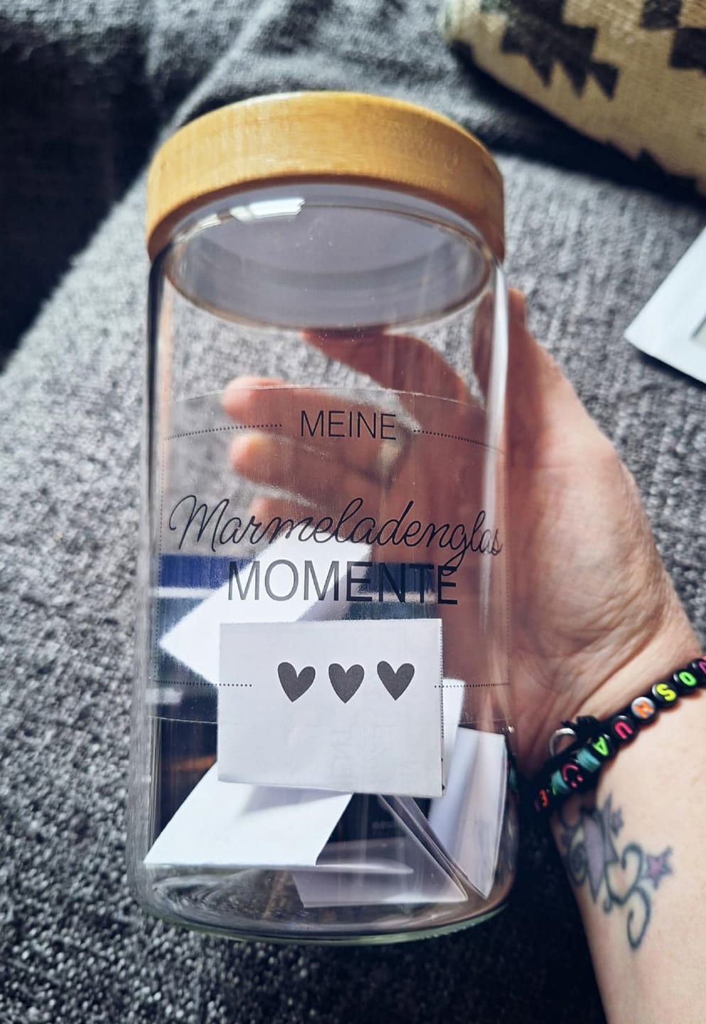 Customer photo review of DIY-Set Meine Glücks-Marmeladenglasmomente