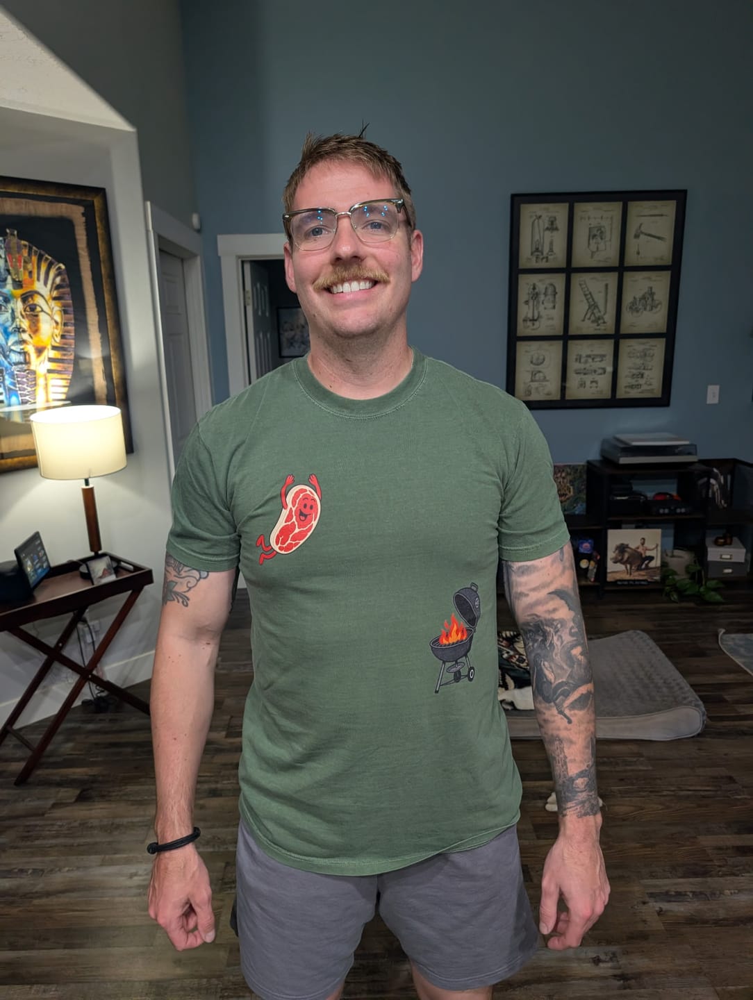 Customer photo review of Steak Dive — Premium Tee