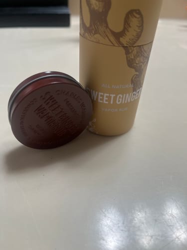 Customer photo review of Extra Strength Sweet Ginger Vapor Rub [Compact]