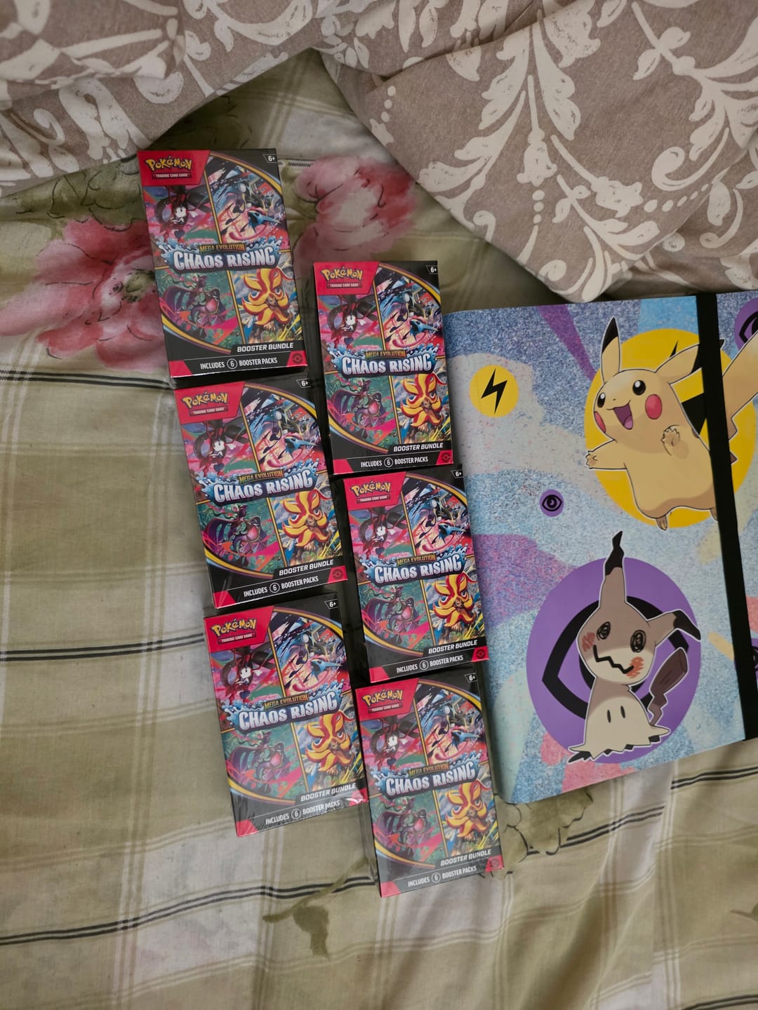 Customer photo review of (PRE-ORDER) POKEMON ME04 CHAOS RISING BOOSTER BUNDLE