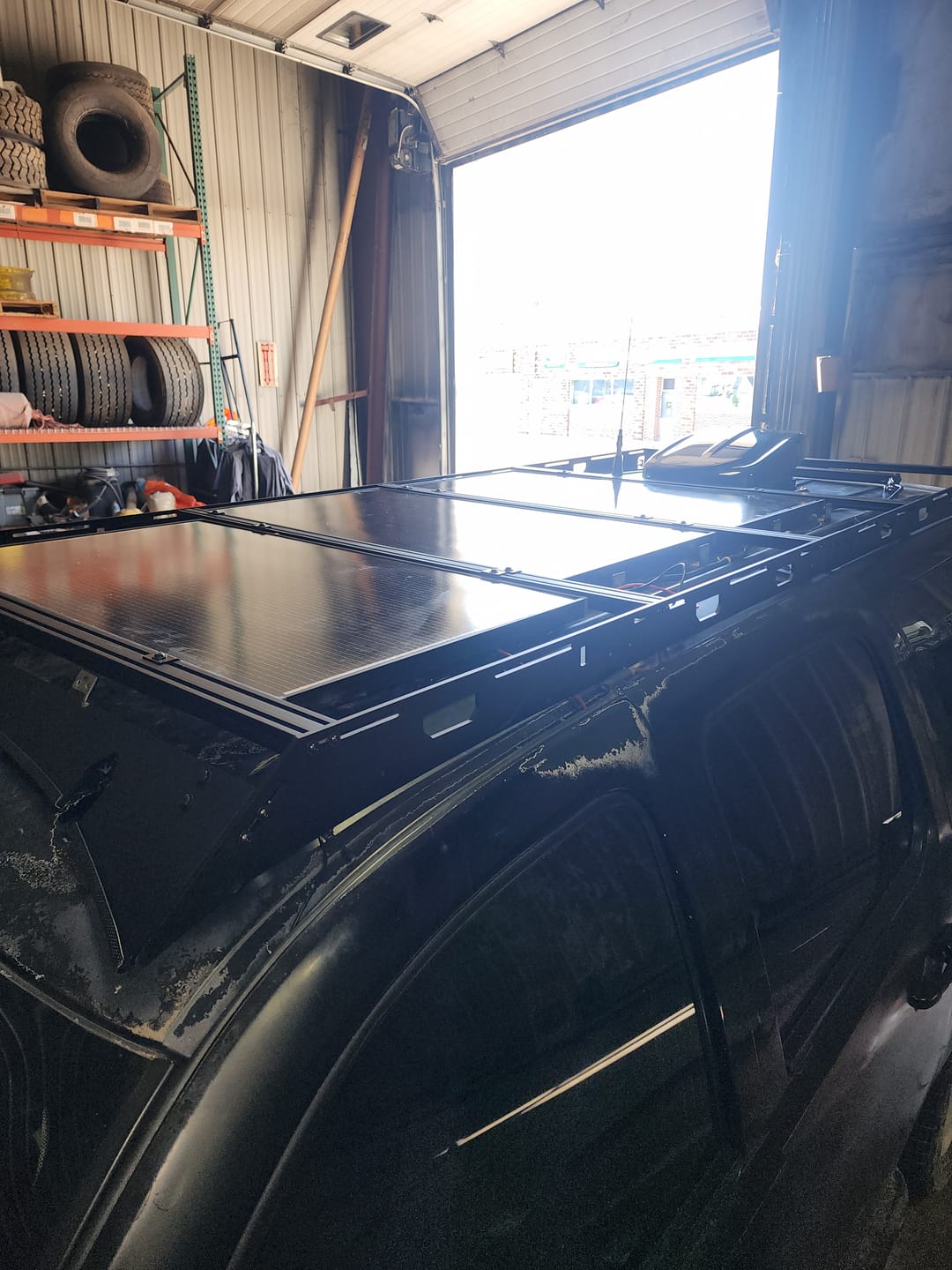 Customer photo review of FLUSH MOUNT SOLAR PANEL BRACKETS - STAINLESS - 10 SERIES