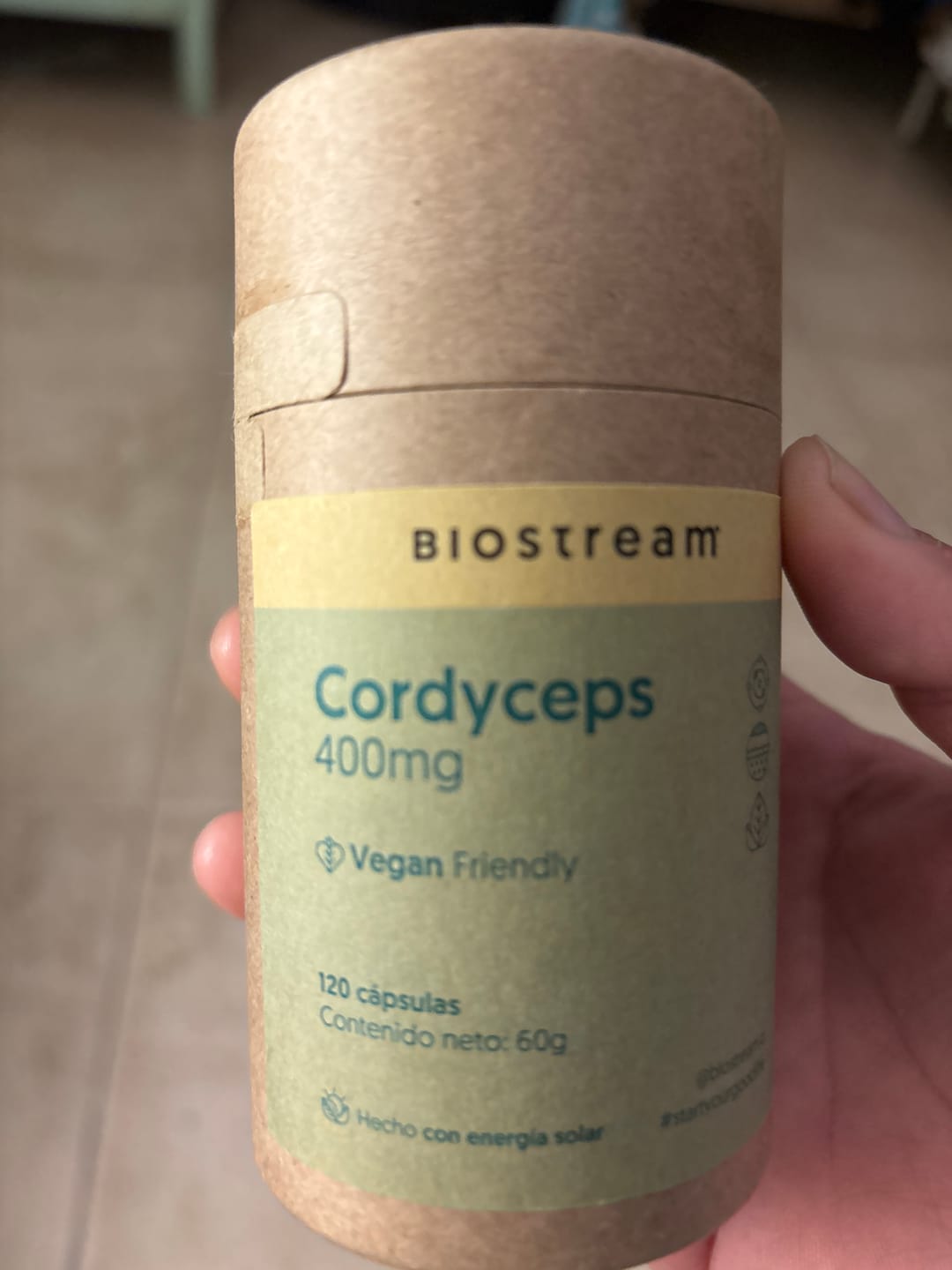Customer photo review of Hongo Cordyceps 400mg 120 Capsulas Vegano