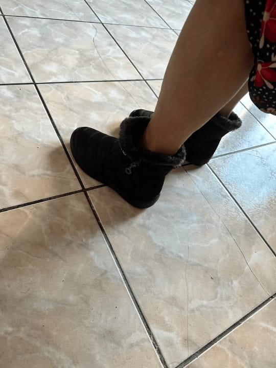 Customer photo review of Bottes Matelassées d’Hiver Imperméables avec Fourrure – Style et Confort