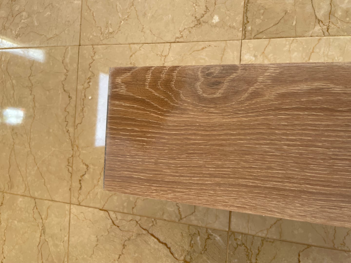 Customer photo review of White Oak Fireplace Mantel