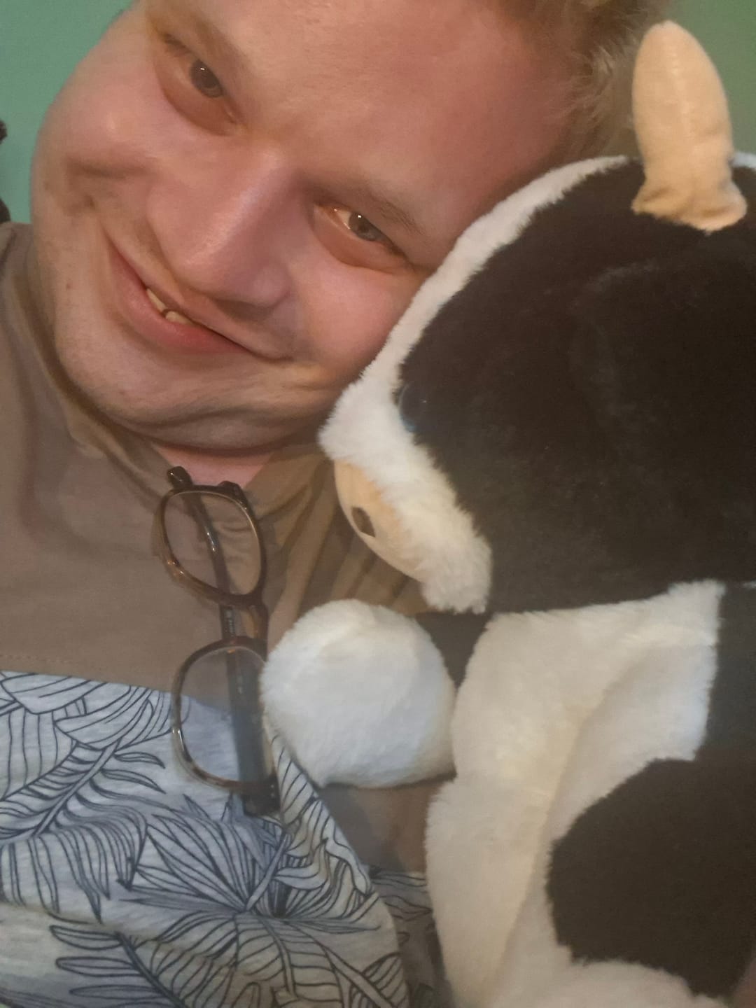 Customer photo review of Verzwaringsknuffel Koe 2,2 kg + Gratis Pittenzakje