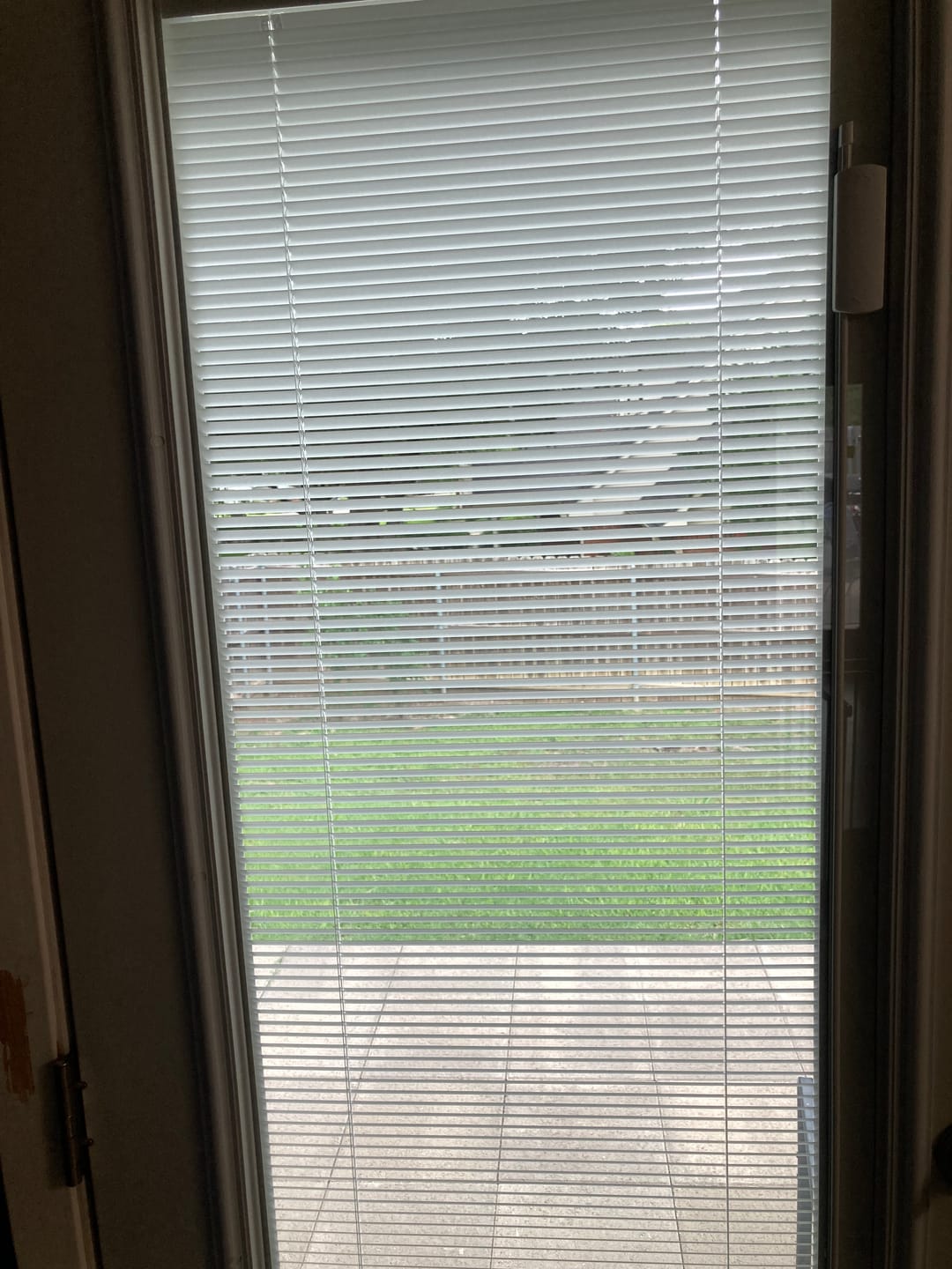 Customer photo review of Raise & Lower Blinds Glass and Frame Kit (Full Lite)