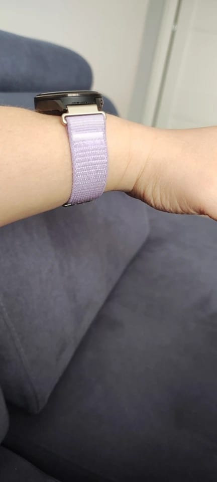Customer photo review of Polar Nylon Watch Band For Polar Smartwatch Breathable Adjustable Comfort