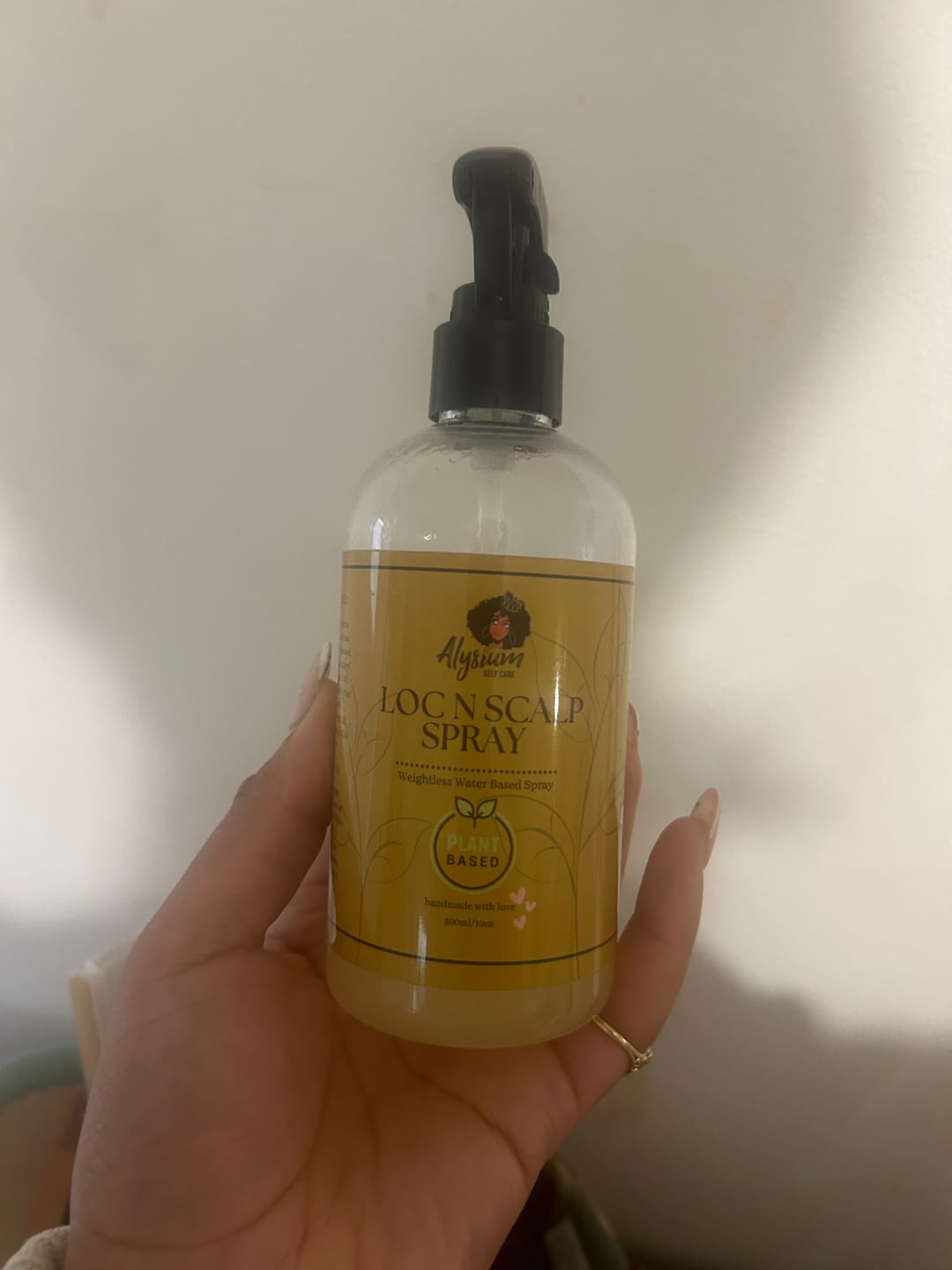 Customer photo review of Plant Based Loc & Scalp spray