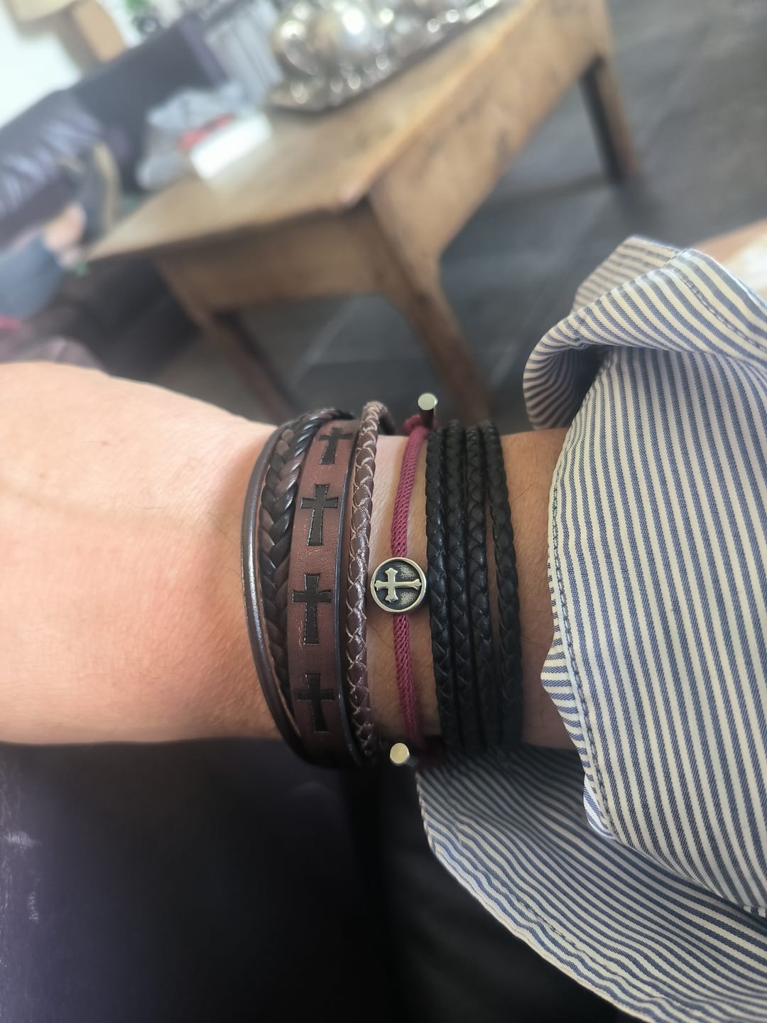 Customer photo review of Bracelet du Croisé Templier