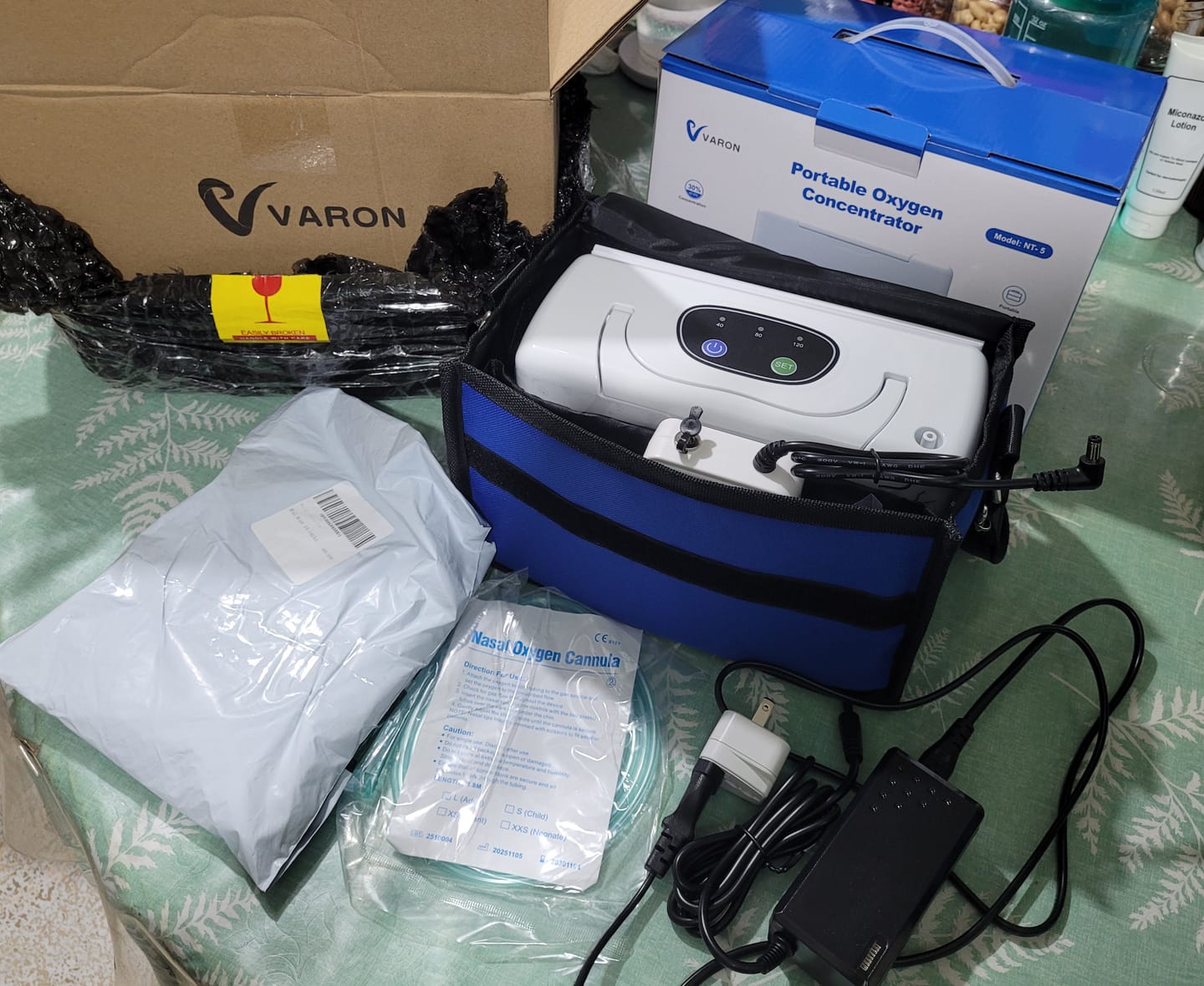 Customer photo review of VARON 3L/min Portable Oxygen Concentrator VL-2